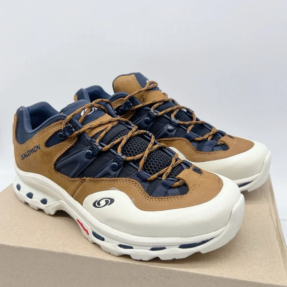 Salomon XT Quest 2 Unisex Running Shoes Sneakers Brown White Lace Up US M 9 W 10